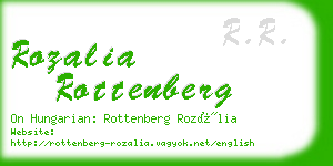 rozalia rottenberg business card